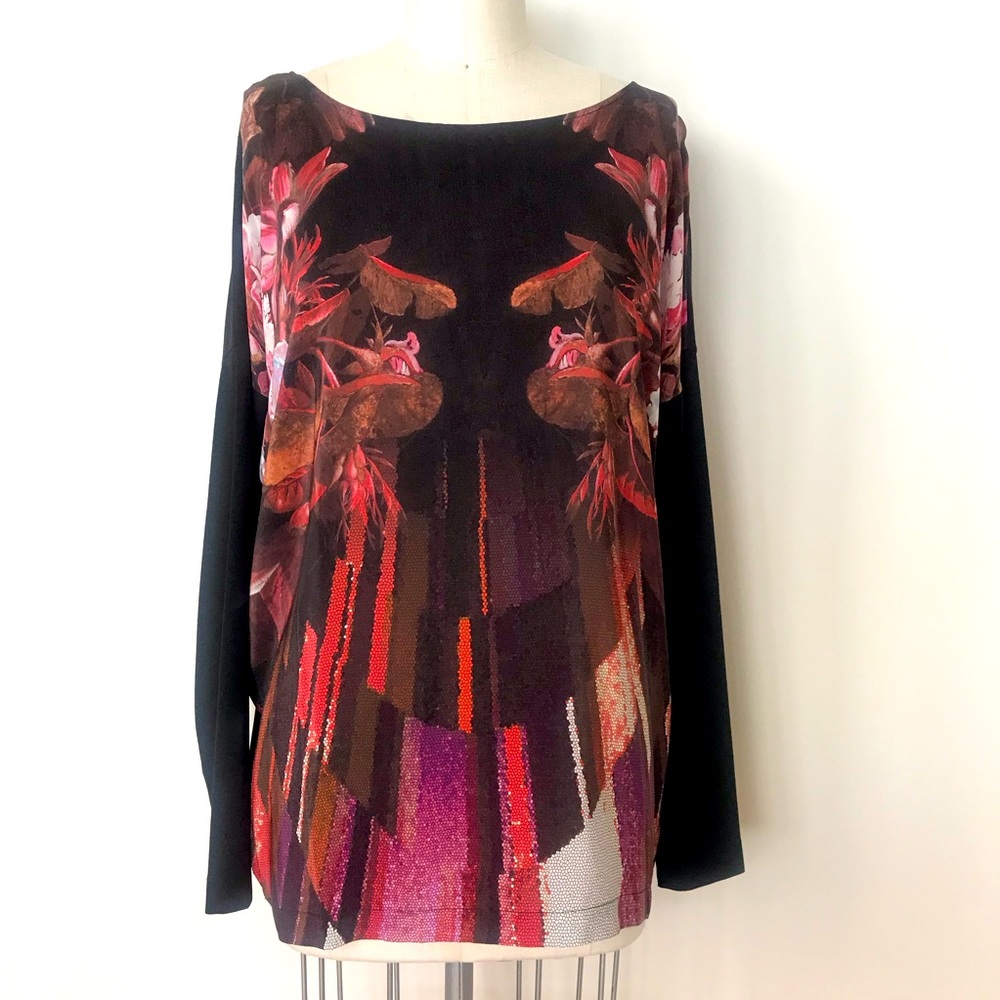 Roberto Cavalli Red Blouse Size Large